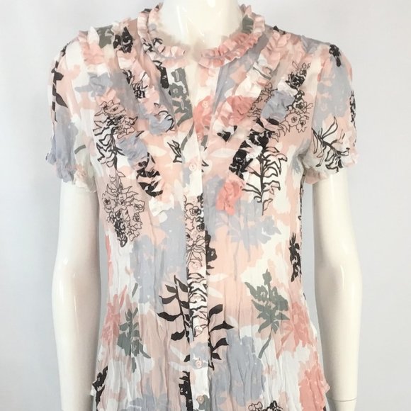 Sunny Leigh Tops - Sunny Leigh Crinkle Fabric Blouse